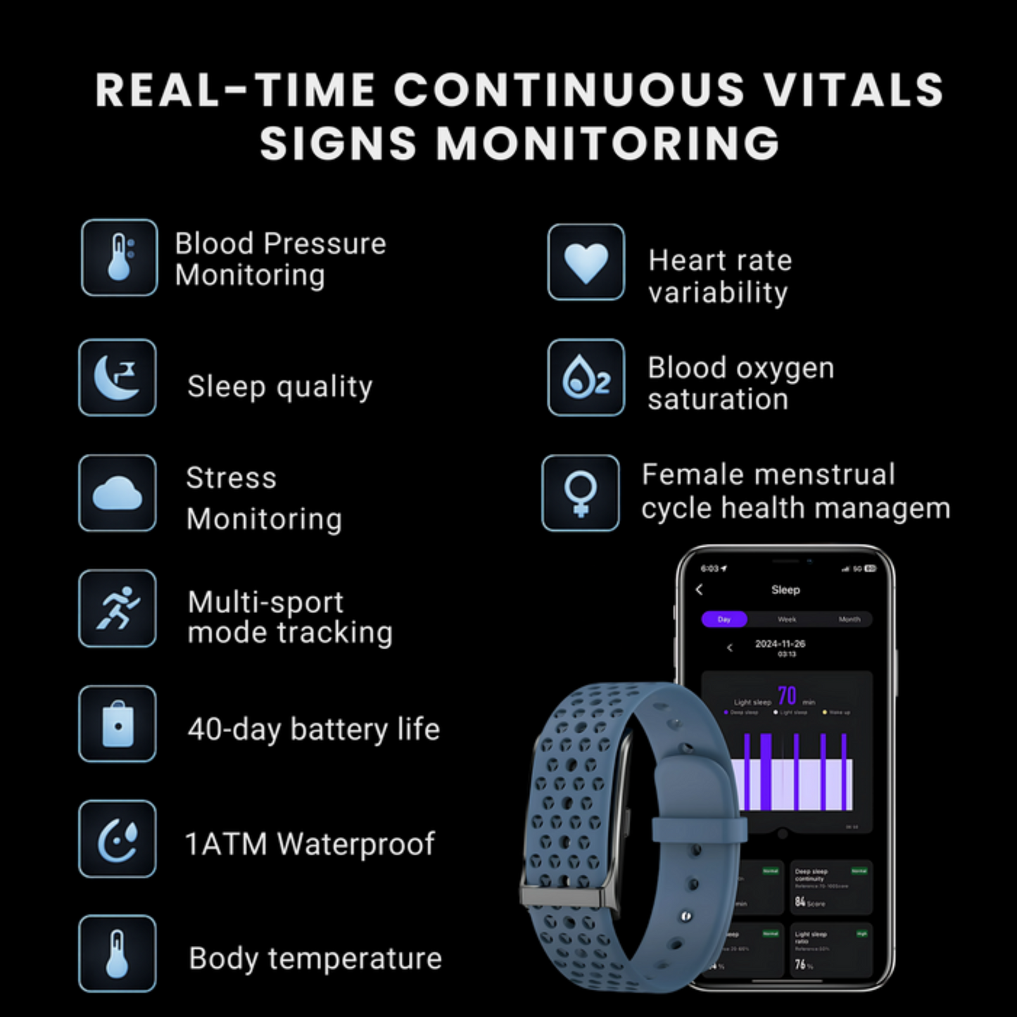 PulseBand™ - Wellness Smart Band